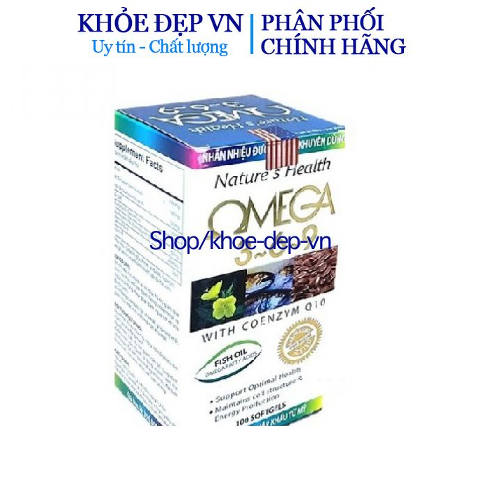Omega 369 - Hộp 100 viên - Tăng cường dưỡng chất cho mắt giúp mắt sáng- Chuẩn BYT