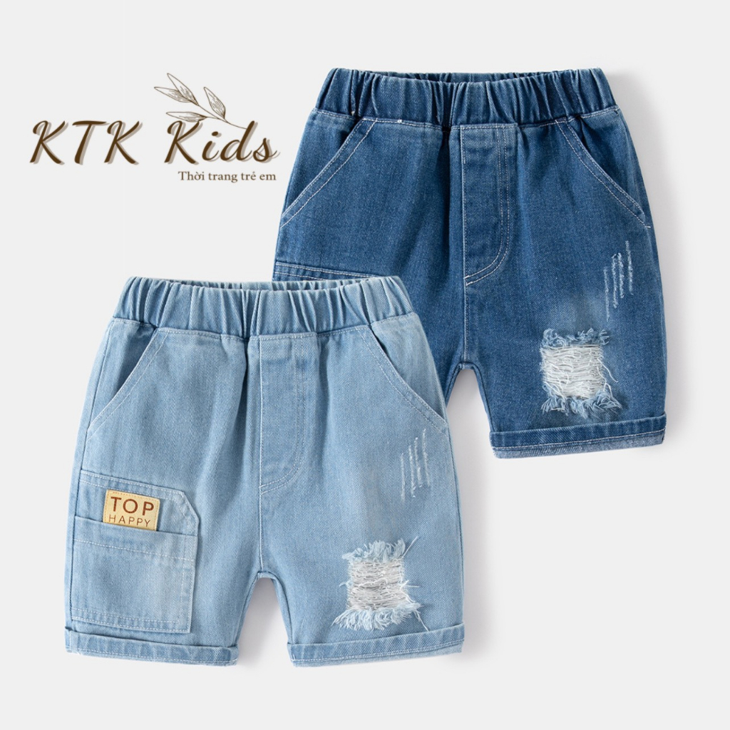 Quần Short Jean cho bé Wellkids quần bò chất mềm cho bé (KZ3217 - KZ3359)