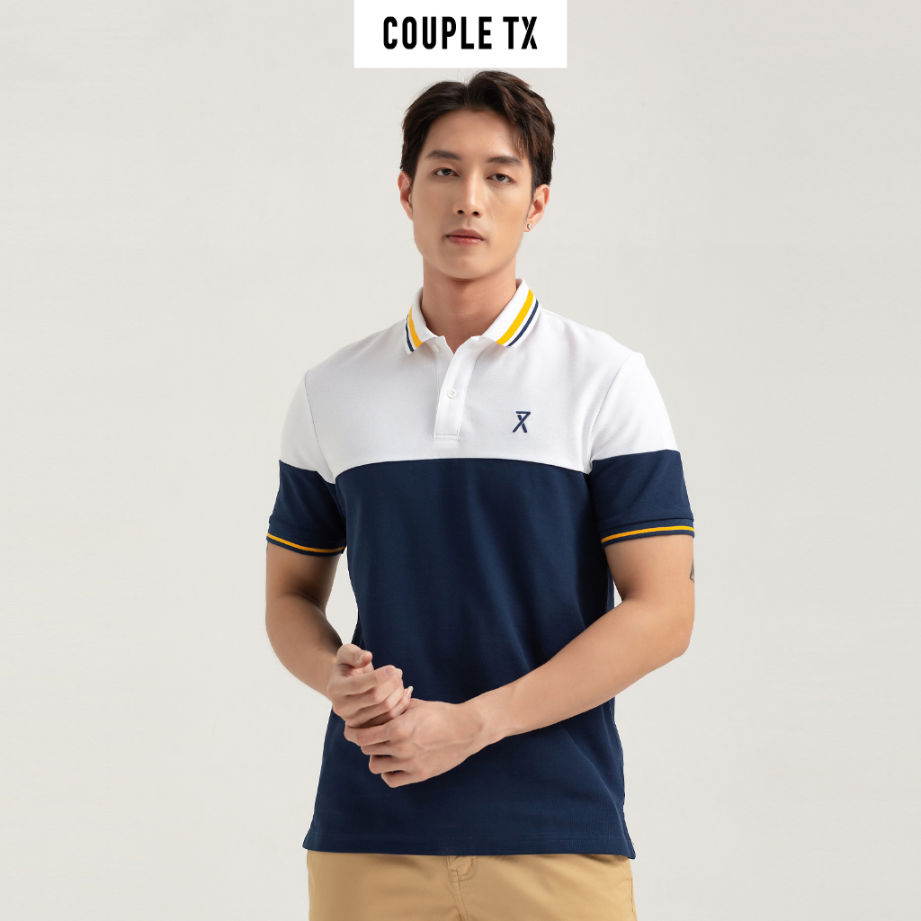 Áo Polo Nam Couple TX Regular Fit Rã Phối Màu MPO 1026