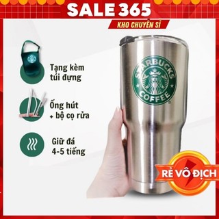 Ly giữ nhiệt inox thái lan cao cấp - cốc giữ nhiệt kèm túi và ống hút