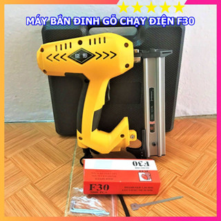 Máy Bắn Đinh Gỗ F30 Chạy Điện (2150W) - Máy Bắn Đinh Đài Loan - Hộp 5000 Đinh Gỗ F30 - BH 6 Tháng