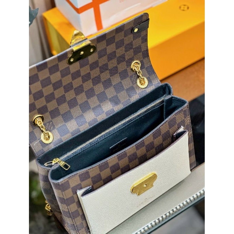 Túi xách nữ cao cấp LV VAVIN sz25cm ô nâu 3 màu (trắng, đỏ, đen)lót da lộn fullbox nam châm xịn sò