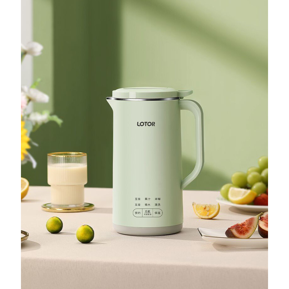 Máy làm sữa hạt mini LOTOR DJJ-50, Máy xay sữa hạt đa năng 5 in 1 xay sữa đậu nành, sinh tố hoa quả BH 12 tháng