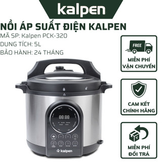 Nồi áp suất điện 5l kalpen pck-3201 - nồi hầm điện thông minh - bảo hành 24 tháng
