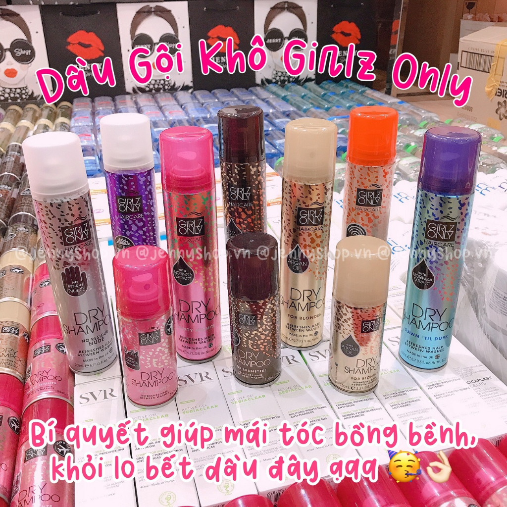 Dầu Gội Khô Girlz Only Dry Shampoo