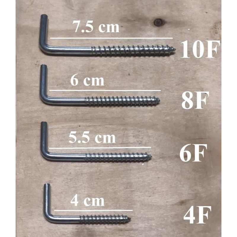 Combo 10 Móc Treo Đồ Chữ L, Móc Bắt Tường Treo Đồ