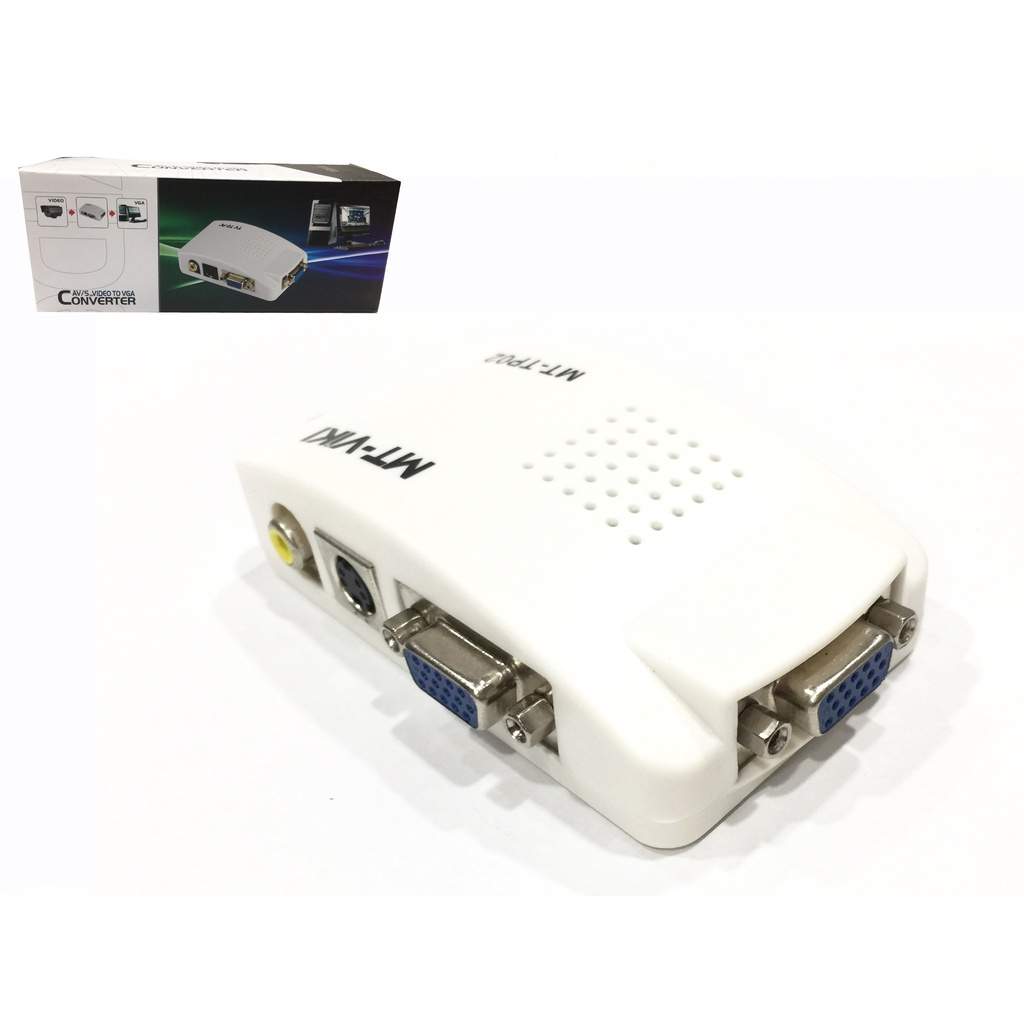 BỘ CHUYỂN ĐÔI TỪ PC MÁY TÍNH CỔNG VGA SANG MÀN HÌNH CỔNG AV MT-TP02 MT-VIKI