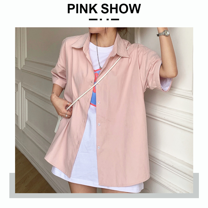 Áo Sơ Mi Lụa Nữ Ngắn Tay, Sơ Mi Ullzang Tay Cộc Nhiều Màu Thời Trang Dành Cho Nữ