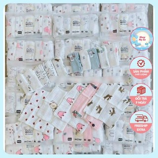 (BABY BEE) Set 5 khăn sữa muslin tree