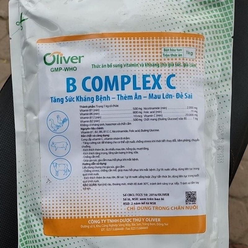 Gói BCOMPLEX C 1kg kích thích thèm ăn, tăng sức đề kháng, mau lớn ,đẻ sai dùng cho thú cưng