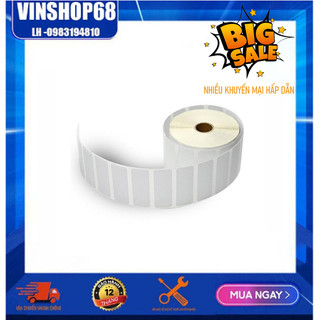 Decal giấy in thường in mã vạch, tem phụ 76x40mm  ,1tem/hàng cuộn 50m