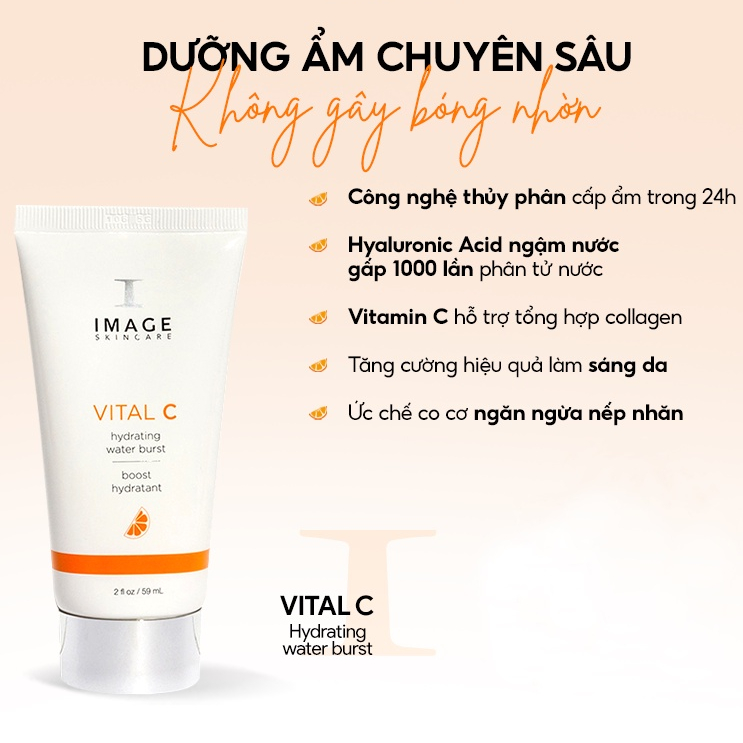 Serum cấp nước cấp tốc Image Skincare Vital C Hydrating Water Burst 59ml cho da khô - AJA'S SKINLAB