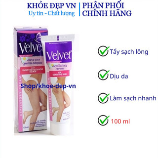 Kem tẩy lông Velvet chuẩn Nga - tẩy lông dễ dàng - phù hợp với mọi loại da - Tuýp 100ml