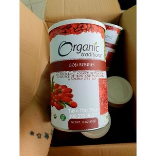 Kỷ tử sấy khô organic traditions 454g
