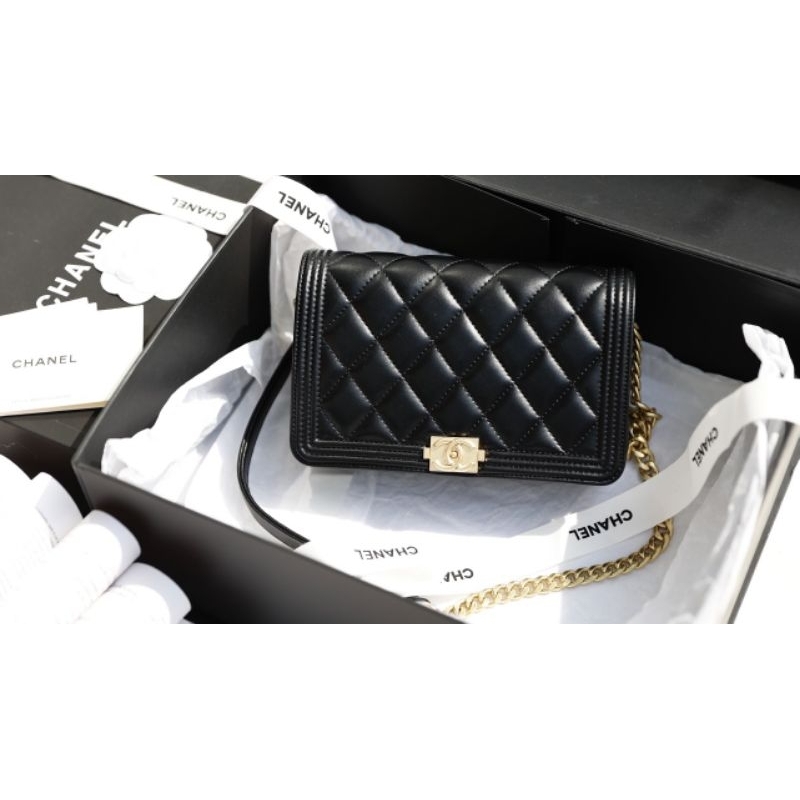 Túi xách nữ C.N WocBoy sz19cm tag vàng hàng siêu đẹp nét dã man fullbox nam châm