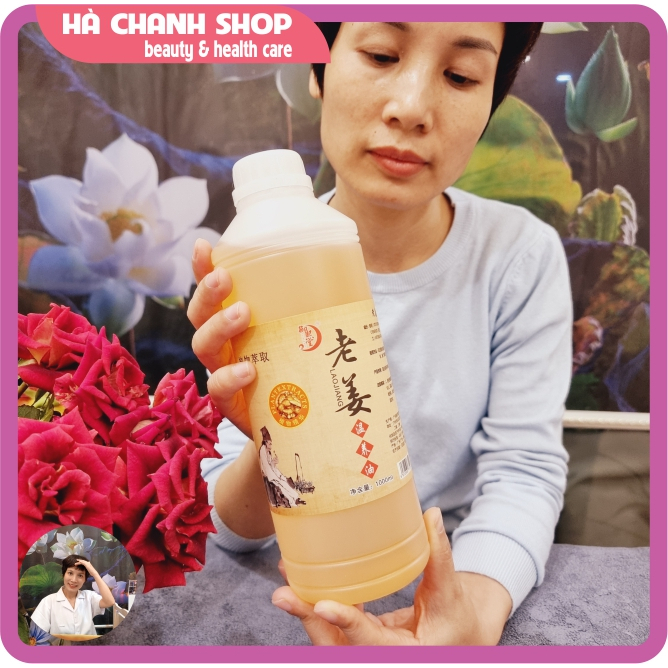 Dầu Gừng Nóng Đặc Massage Body Chai 1000ml Tinh Dầu Gừng Mát Xa Yuxitang Đậm Đặc Nóng Ấm Sâu Và Trơn Mượt