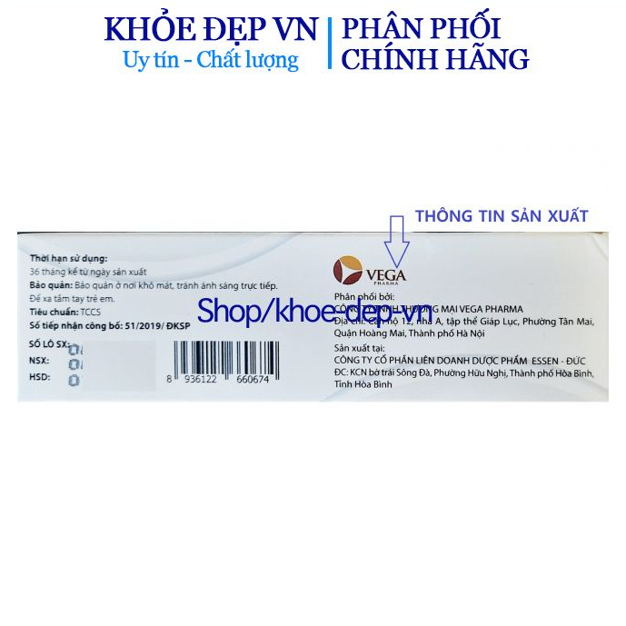 Viên ngậm chanh đào mật ong Vega hỗ trợ giảm ho, giảm đờm 8 viên x 3 vỉ