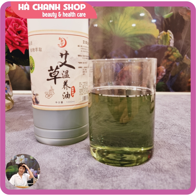 Dầu Ngải Cứu Nóng Đặc Massage Body Chai 1000ml Tinh Dầu Ngải Mát Xa Yuxitang Đậm Đặc Nóng Ấm Sâu Và Trơn Mượt
