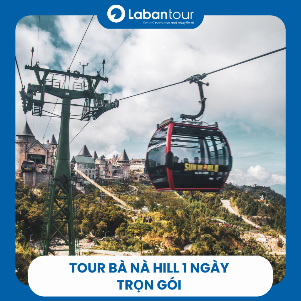 Đà Nẵng [E-Voucher] Tour Bà Nà Hills 1 ngày - Cáp treo, vui chơi, check in Cầu Vàng, ăn trưa buffet đón tại Đà Nẵng