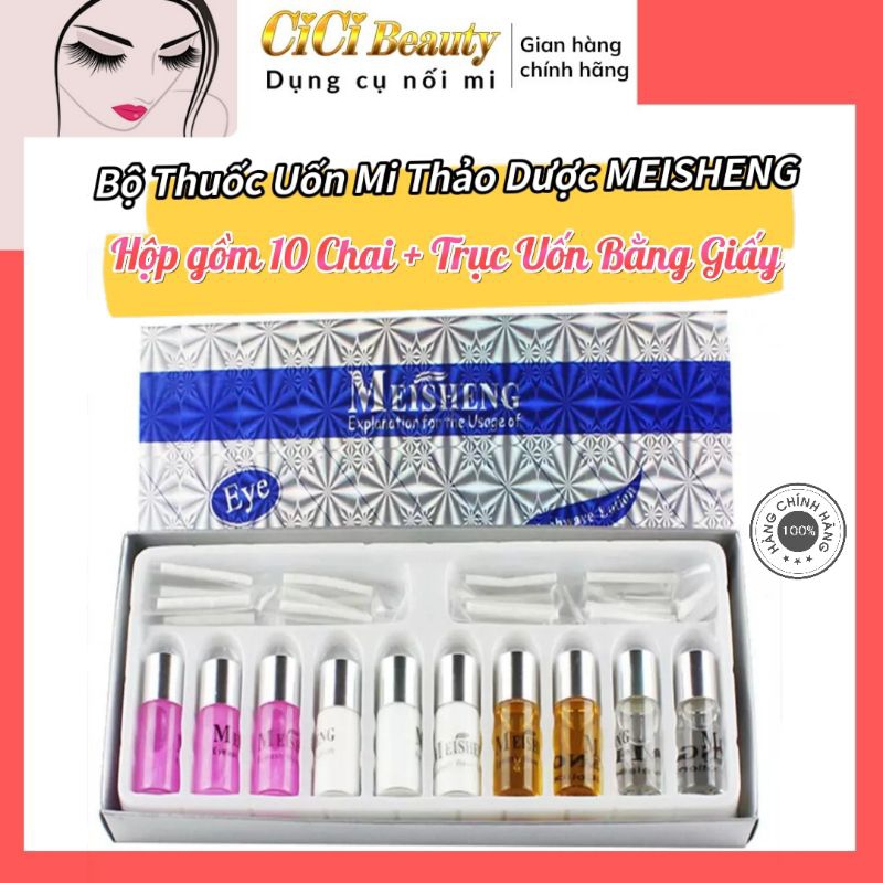 Bộ uốn mi thảo dược Meisheng (hàng nội địa Trung)_ Kèm xương uốn mi như hình