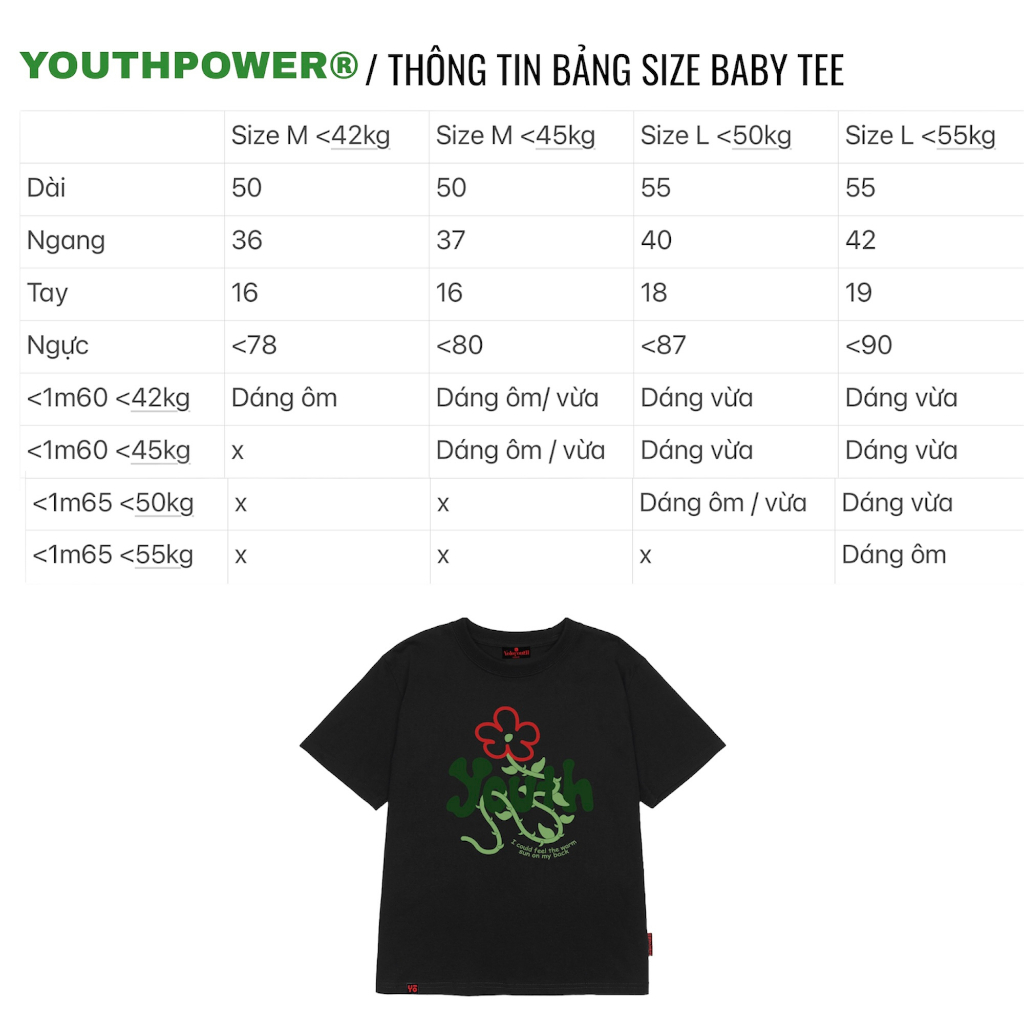 Áo Thun Nữ Baby Tee Tay Ngắn Form Vừa Họa Tiết Mèo Thêu "Youth Cats" 250gsm Local Brand | YOUTH POWER