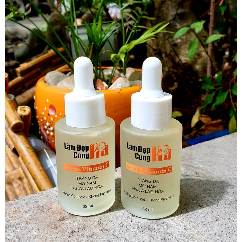 MỚI - Serum Vitamin C Tră'ng Da Mờ Na'm Giảm Thâm - LÀM ĐẸP CÙNG HÀ - 32ml