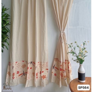 Rèm bèo chuồn chuồn phong cách vintage, trang trí cửa sổ