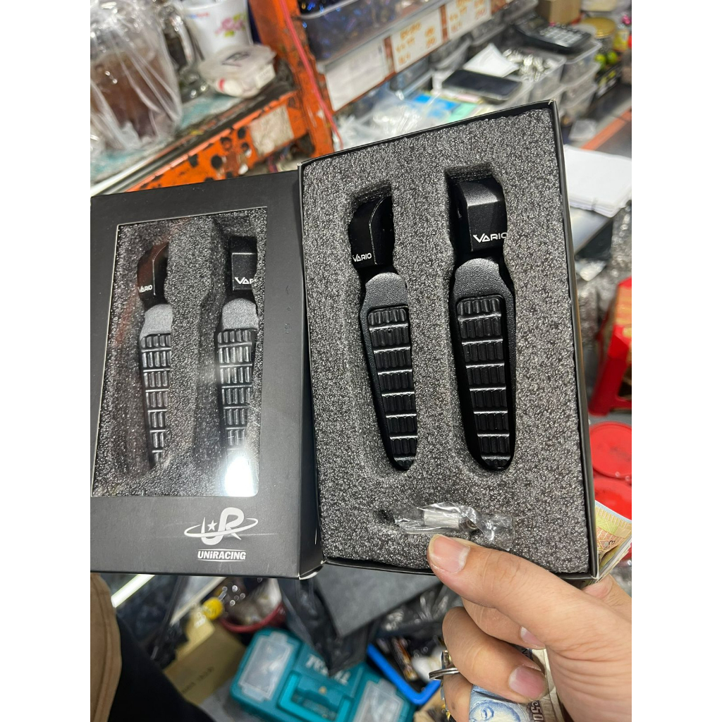 Cặp gác chân nhôm đúc CNC Vario.