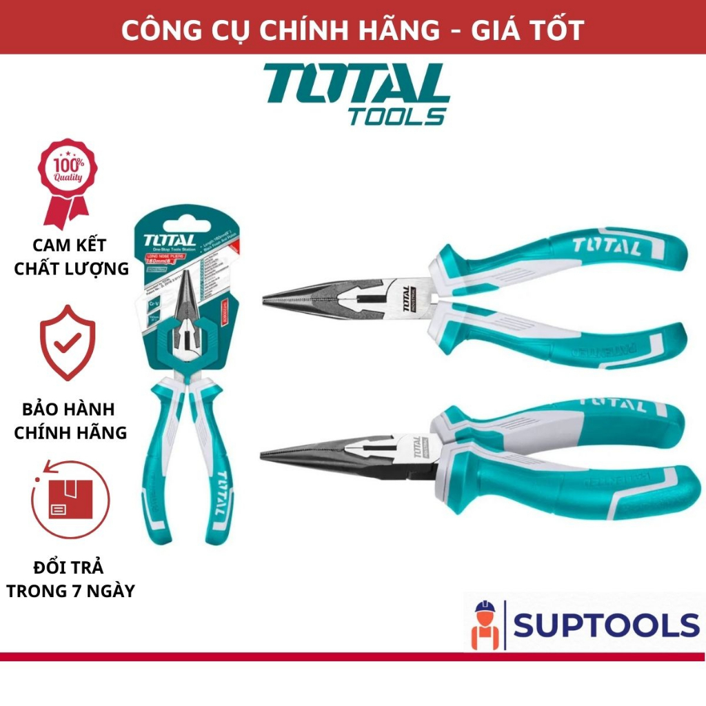 ĐỒ NGHỀ TOTAL Kềm mũi nhọn mỏ dài THT220606 [Chính Hãng 100%]
