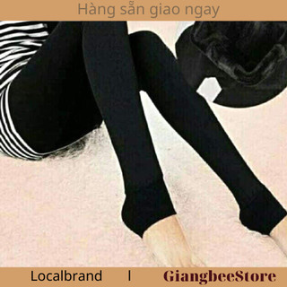 Quần tất lót lông màu đen loại dẫm gót siêu ấm cho mùa đông giá rét kèm ảnh thật - jangmina shop