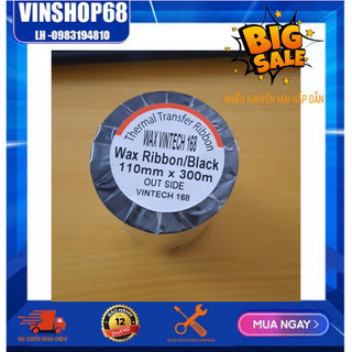 Mực in mã vạch/ Ribbon/ Ruy băng mực Vintech Wax VT138