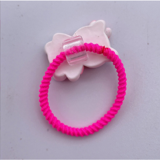 Combo 10 phụ kiện nút nhựa gắn charm lên dây thun, móc khóa, DIY