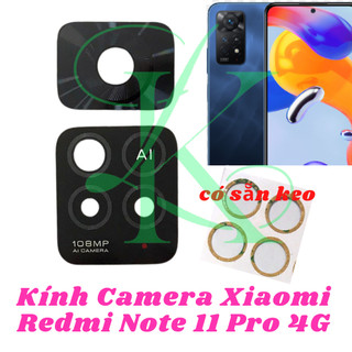 Kính camera XM redmi note 11 pro 4g có keo dán
