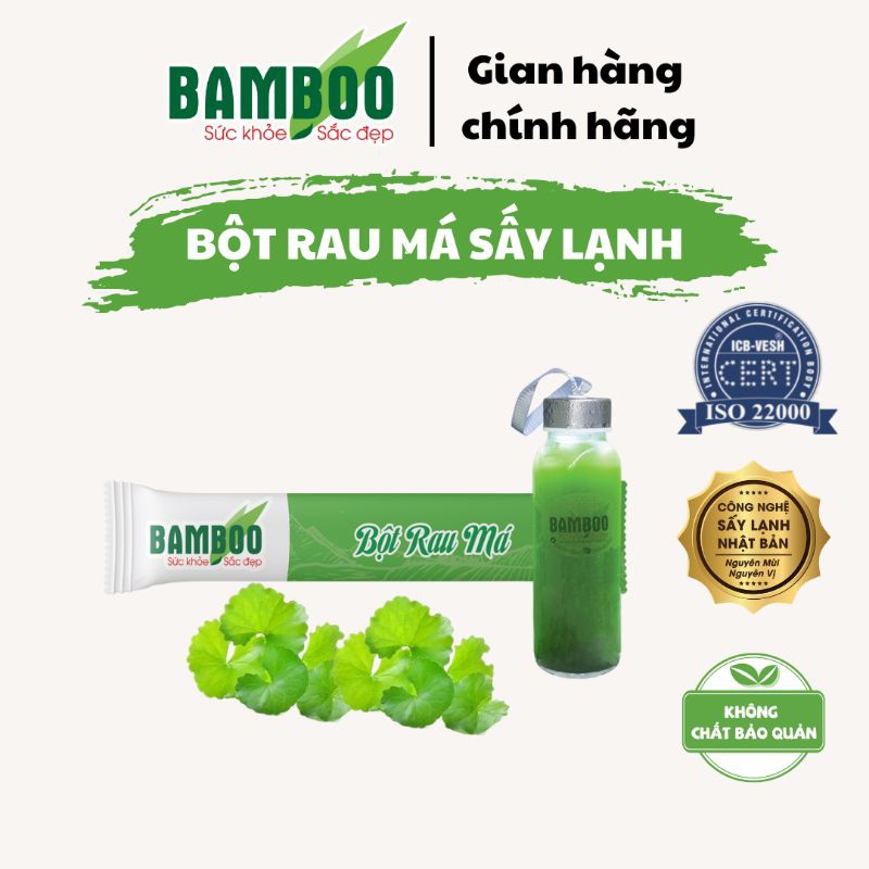 Set dùng thử 6 gói bột rau sấy lạnh thơm ngon Bamboo