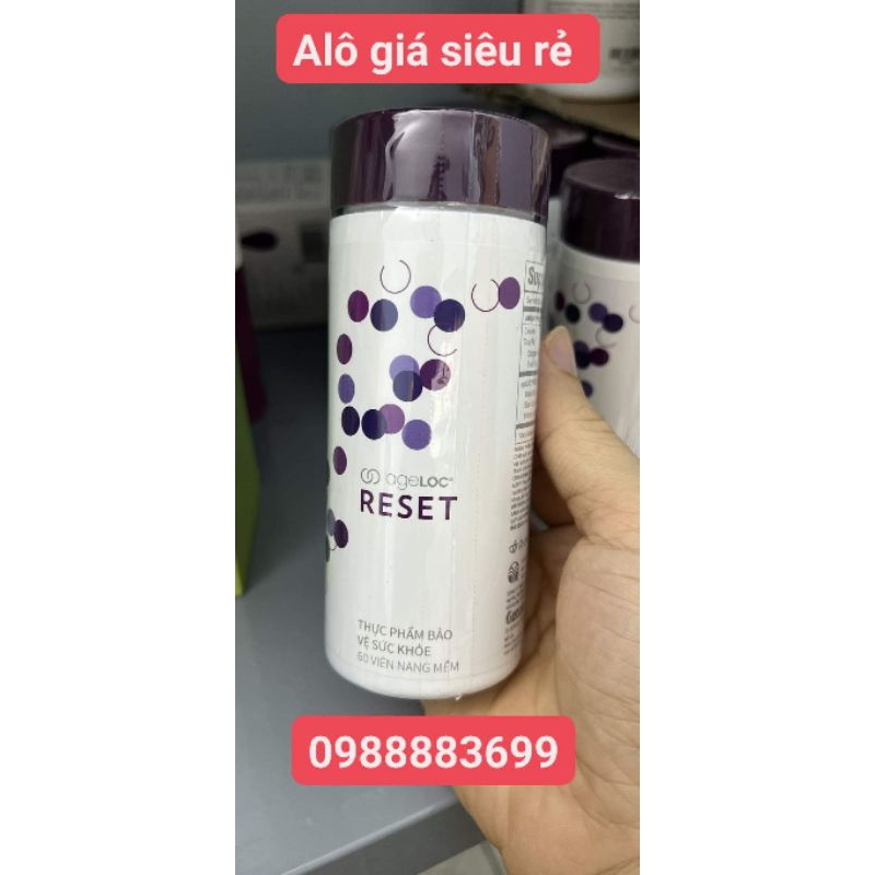 AGELOC RESET NUSKIN (60VIÊN) Hàng chính hãng, giúp trẻ hóa tế bào nâng cao hệ miễn dịch.