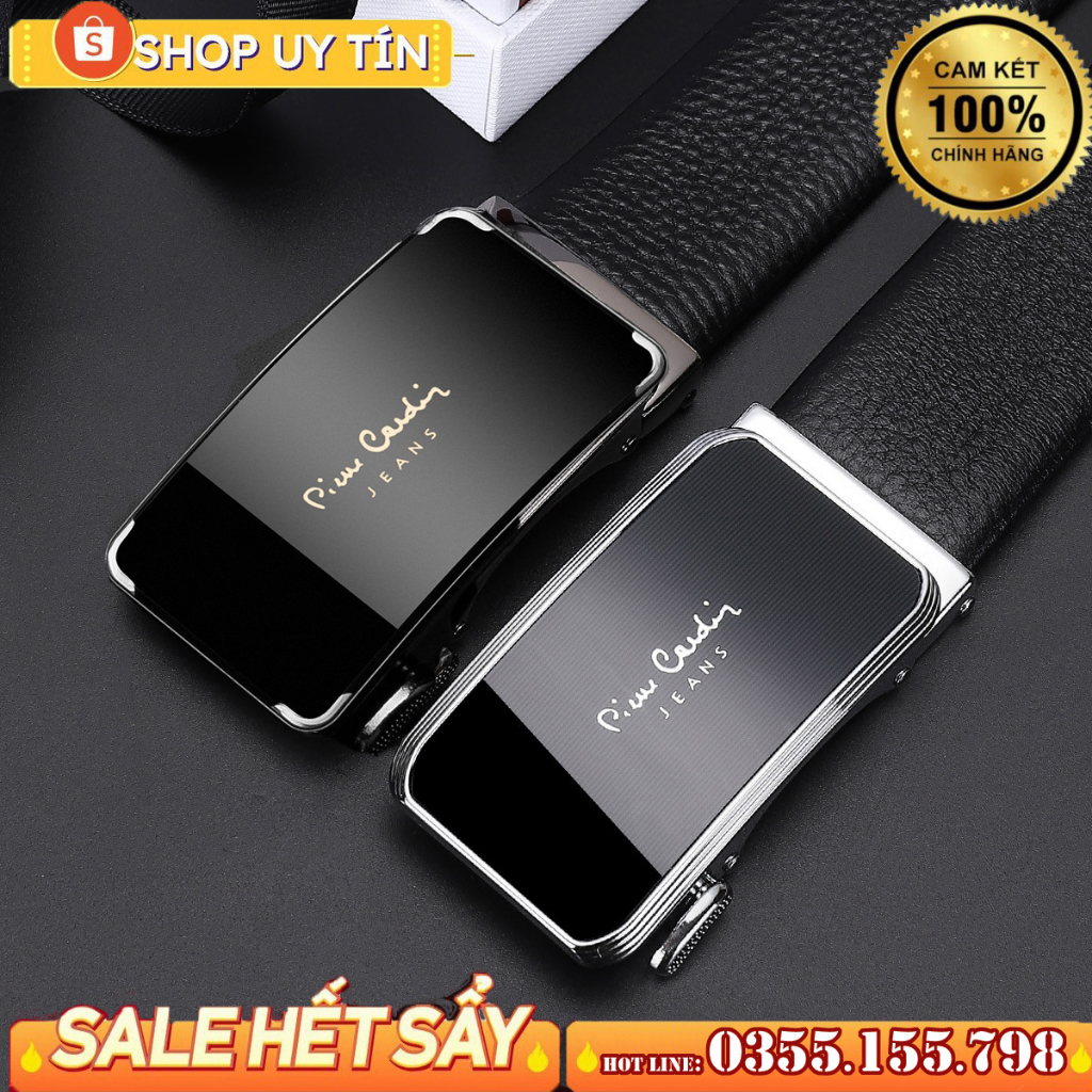 thắt lưng pierre cardin 1 dây 2 mặt dây da bò 1
