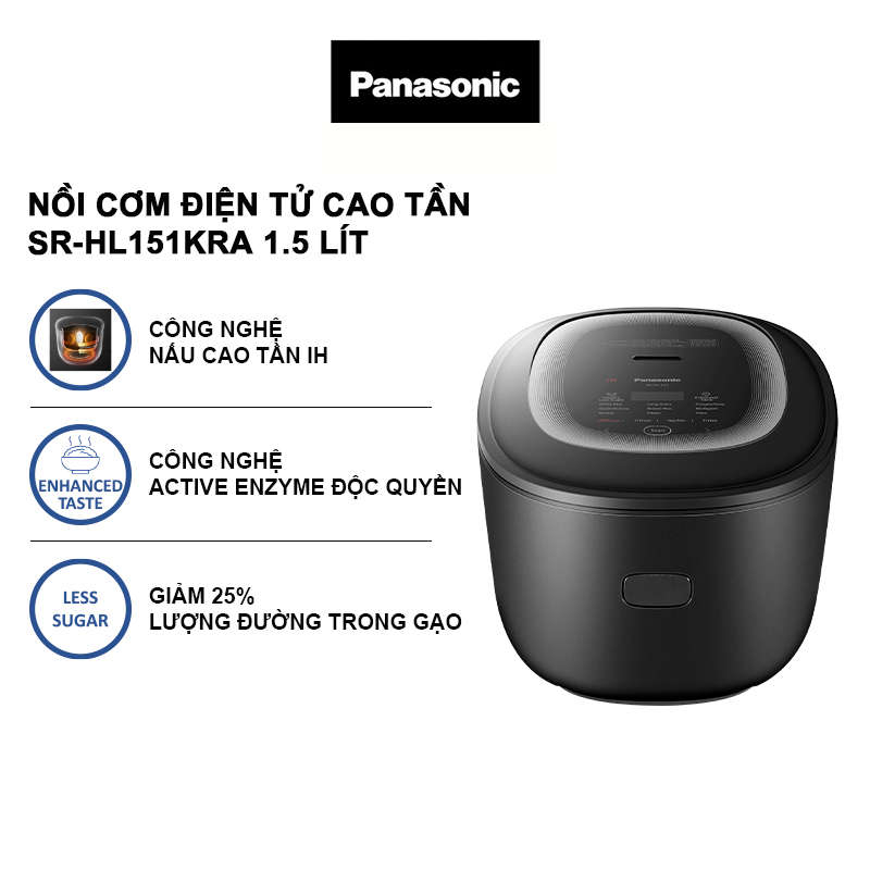 Nồi cơm điện cao tần Panasonic 1.5 lít SR-HL151KRA - Hàng chính hãng