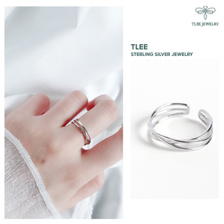 Nhẫn bạc TLEE đan chéo basic TLEE JEWELRY A0280