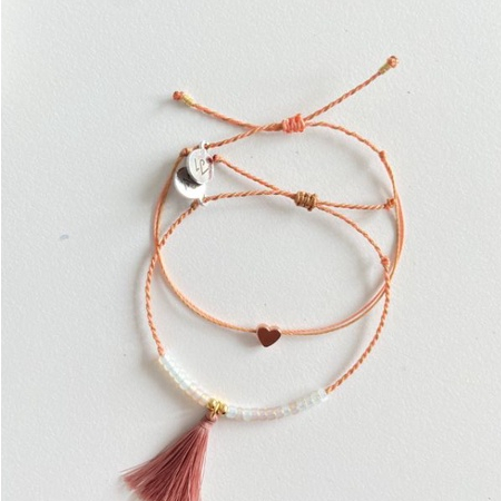 Set vòng tay Hoyden Brownie Pink