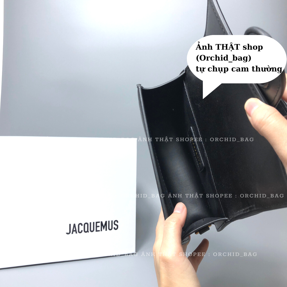 Túi Jacquemus xuất dư fullbox túi vải logo kim loại chắc chắn tinh tế. túi đeo chéo có sẵn
