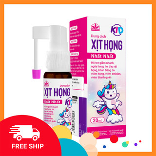 Xịt họng nhất nhất plus - giúp giảm ho, giảm đau rát, ngứa họng - chai 20 ml