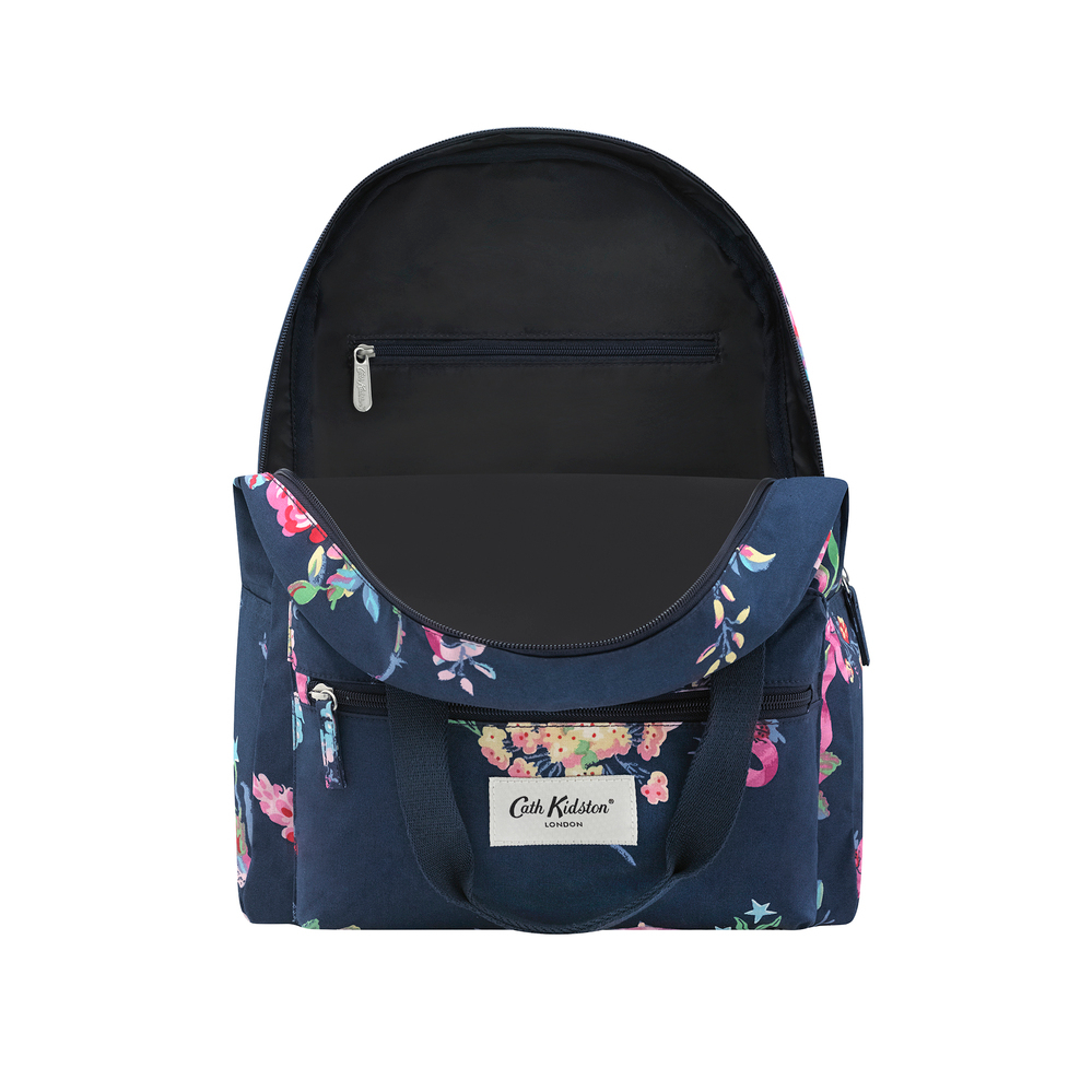 Ba Lô\MFS Backpack w' hanging loop New Birds and Roses-Navy-1072761