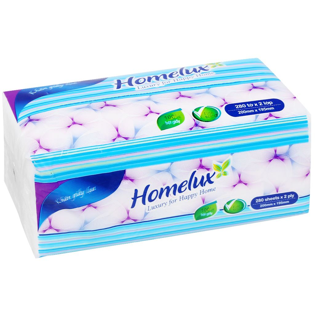 Khăn giấy rút Homelux 280 tờ x 2 Túi