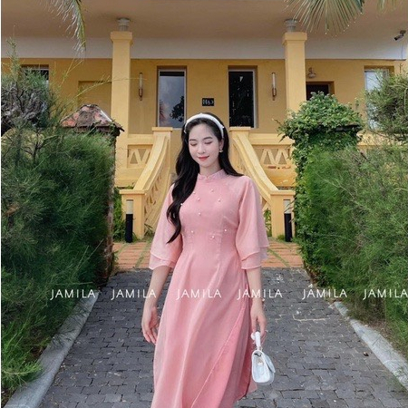 Áo Dài Cách Tân Nữ Bốn Tà Dáng Xinh Thướt Tha