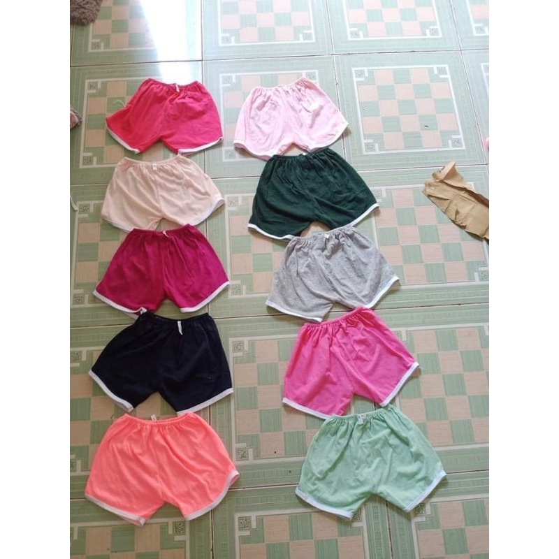 Combo 10 quần chục đùi cotton cho bé trai bé gái 5-18kg