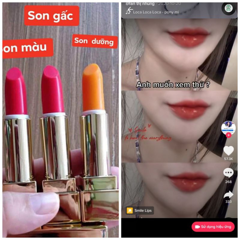 Son dưỡng có màu nhẹ