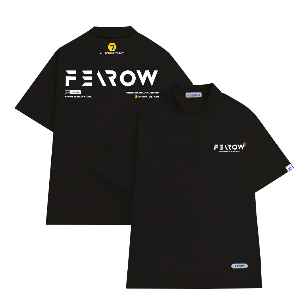 Áo polo nam nữ form rộng local brand unisex Fearow Signature (PL02)