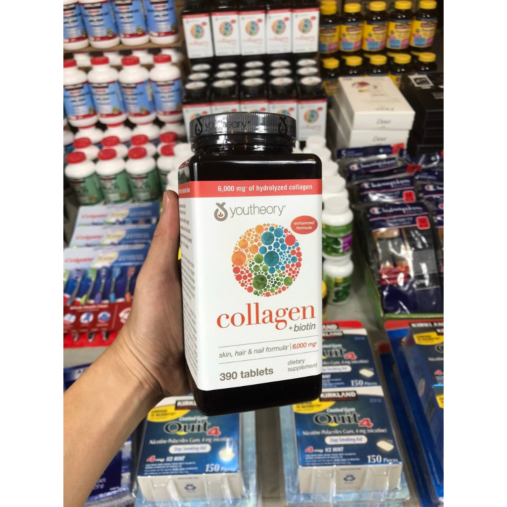 Collagen Youtheory Type 1-2-3 - 290 viên của Mỹ [Có bill mua hàng tại Mỹ]