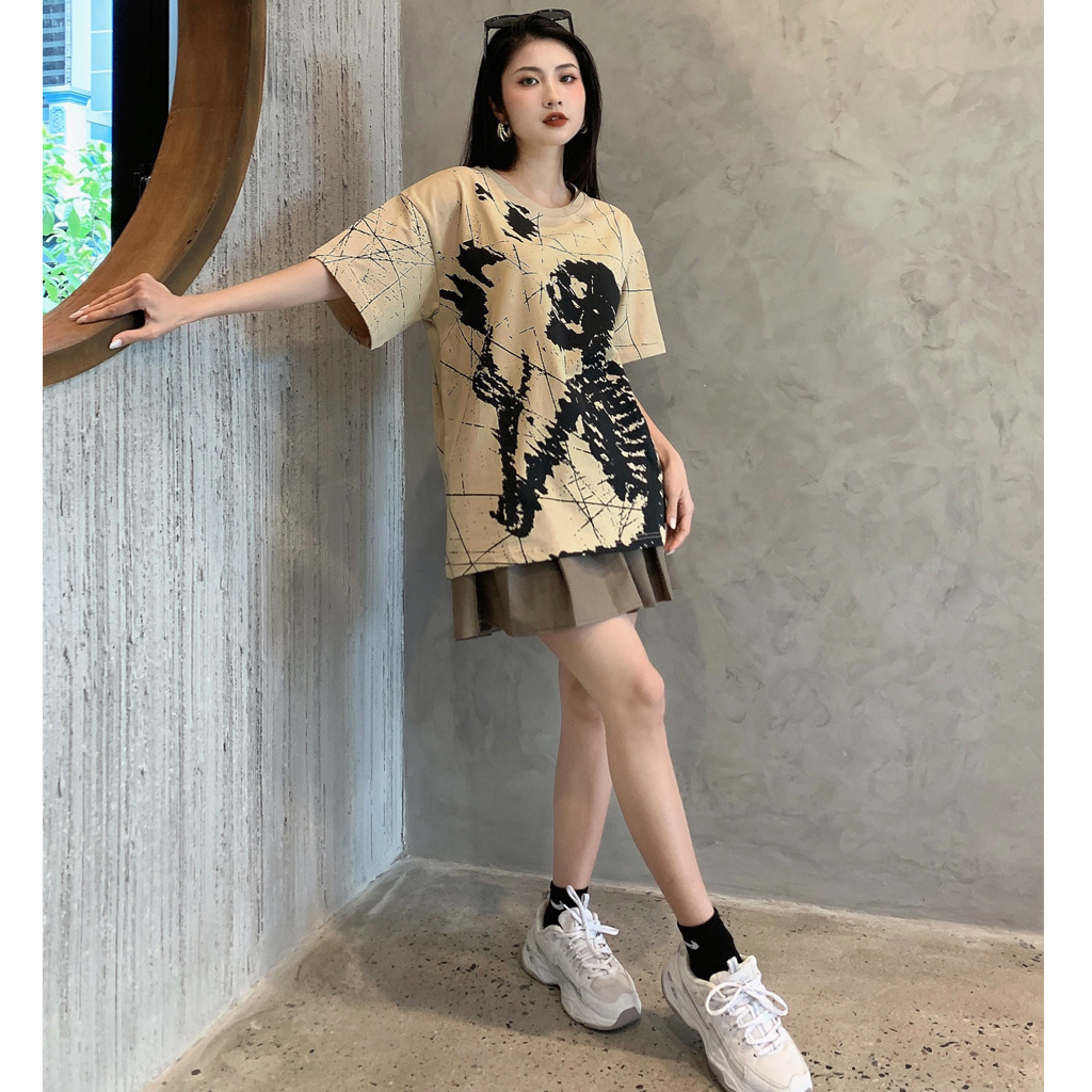 Áo Thun Local Brand Unisex Rohan Form Rộng Nam Nữ Tay Lỡ 100% Cotton Cao Cấp - Smoking Bones Tee | BigBuy360 - bigbuy360.vn