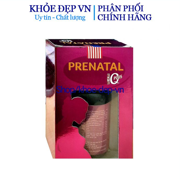 Viên uống Prenatal bổ bầu – Tốt cho phụ nữ mang thai – Bổ sung sắt, máu và acid folic, DHA, EPA, phát triển trí não – Hộ